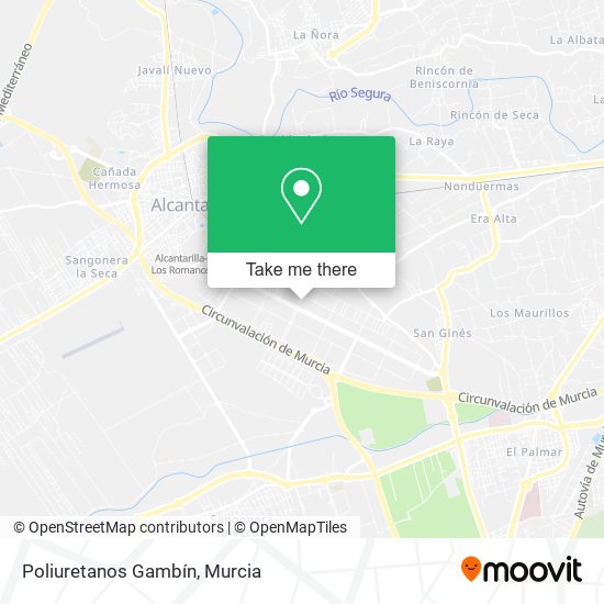 Poliuretanos Gambín map