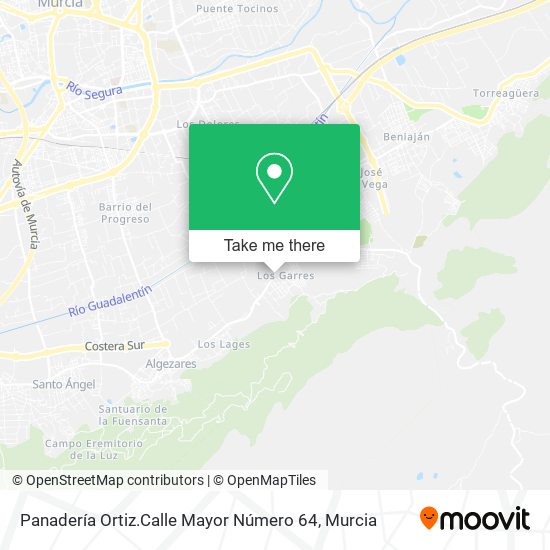 Panadería Ortiz.Calle Mayor Número 64 map