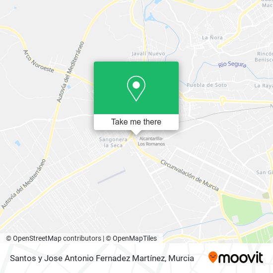 Santos y Jose Antonio Fernadez Martínez map