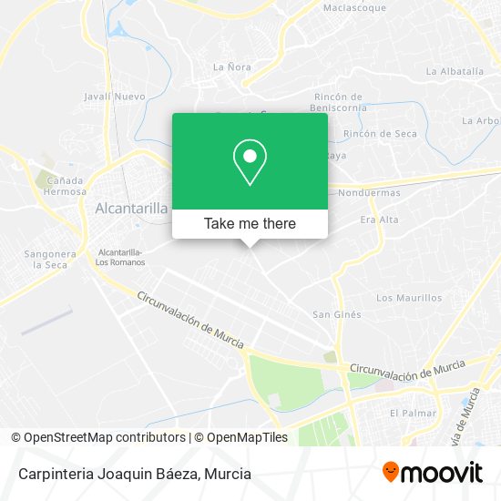 Carpinteria Joaquin Báeza map