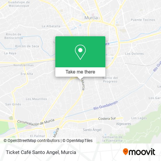 Ticket Café Santo Angel map