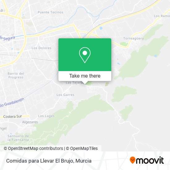 Comidas para Llevar El Brujo map