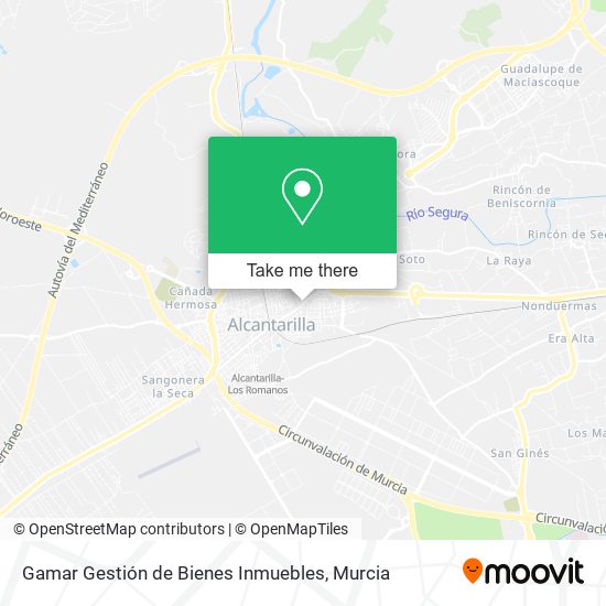 Gamar Gestión de Bienes Inmuebles map