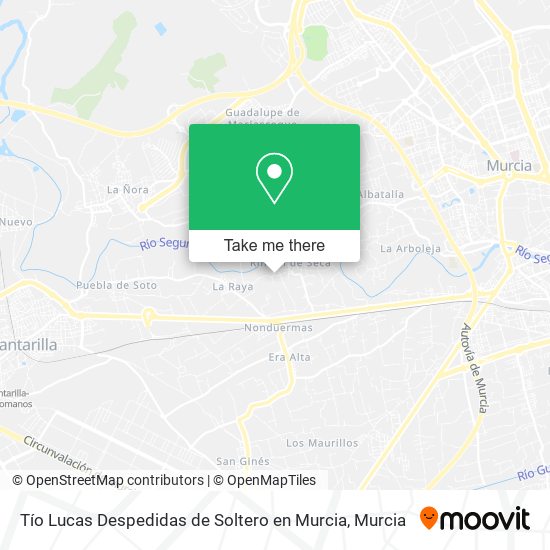 Tío Lucas Despedidas de Soltero en Murcia map