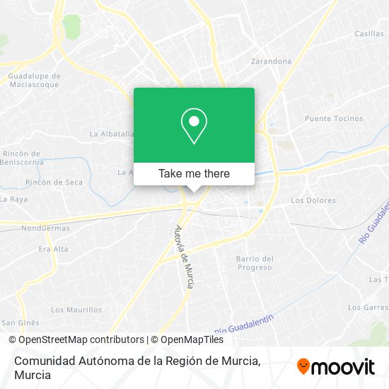 Comunidad Autónoma de la Región de Murcia map