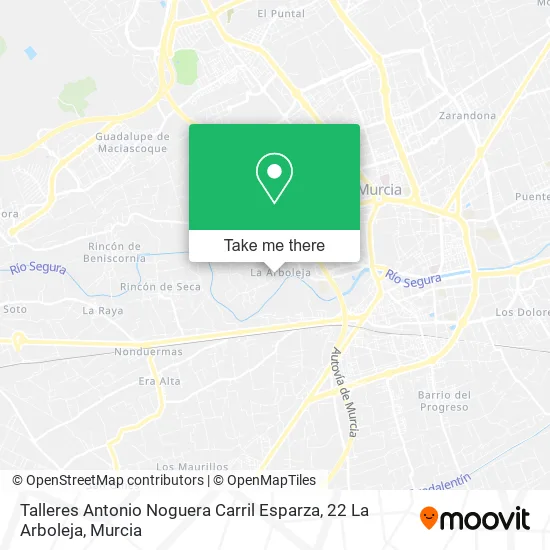 Talleres Antonio Noguera Carril Esparza, 22 La Arboleja map