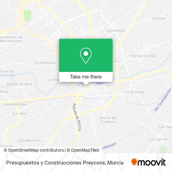 Presupuestos y Construcciones Preycons map