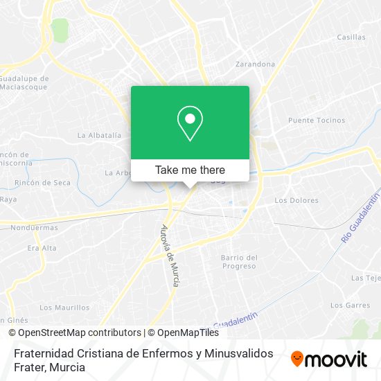 Fraternidad Cristiana de Enfermos y Minusvalidos Frater map