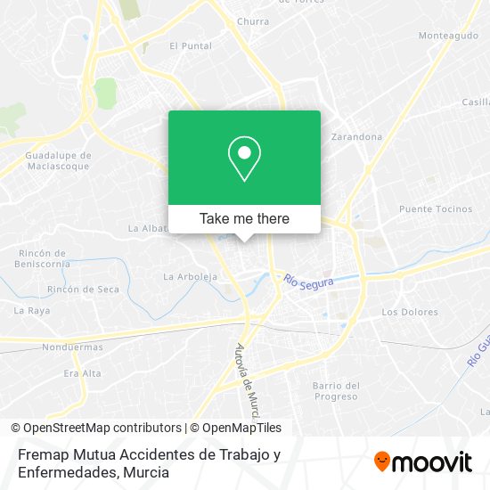 Fremap Mutua Accidentes de Trabajo y Enfermedades map