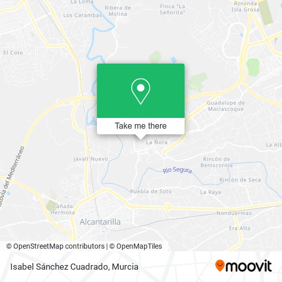 Isabel Sánchez Cuadrado map