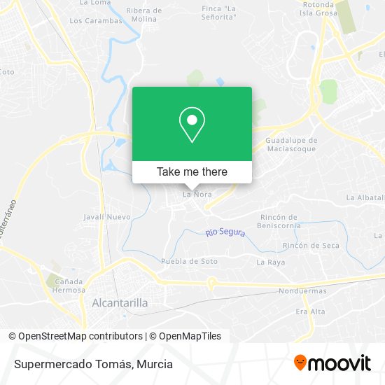 Supermercado Tomás map