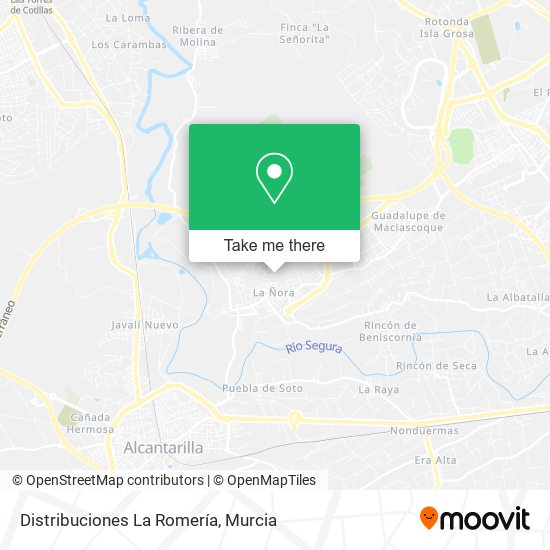 Distribuciones La Romería map
