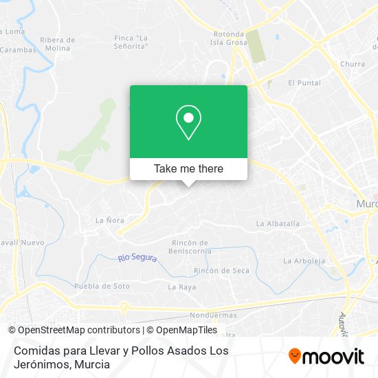 Comidas para Llevar y Pollos Asados Los Jerónimos map