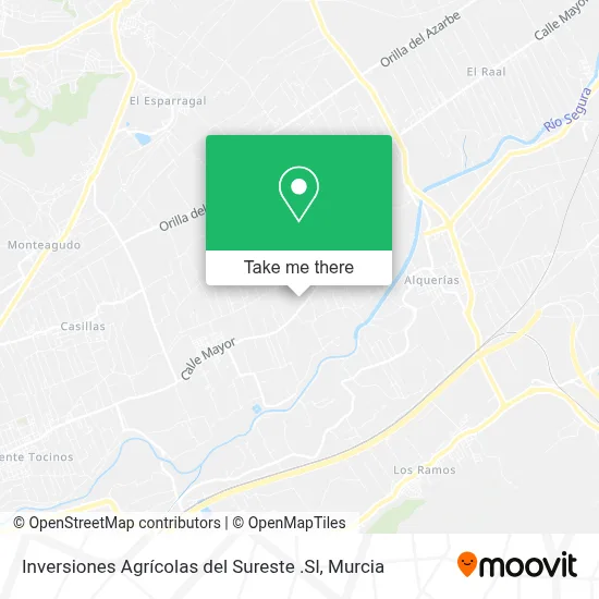 Inversiones Agrícolas del Sureste .Sl map