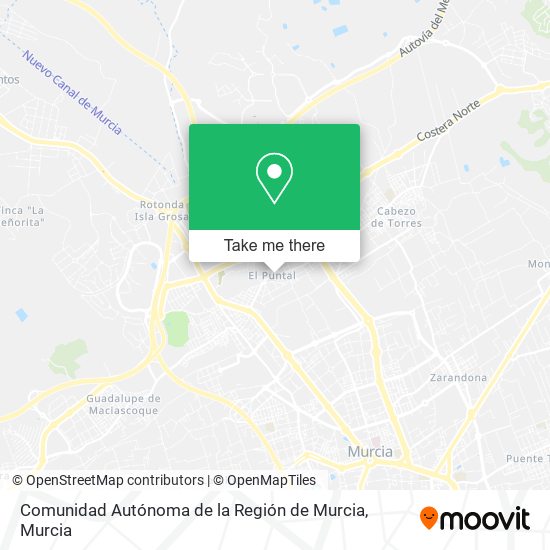 Comunidad Autónoma de la Región de Murcia map