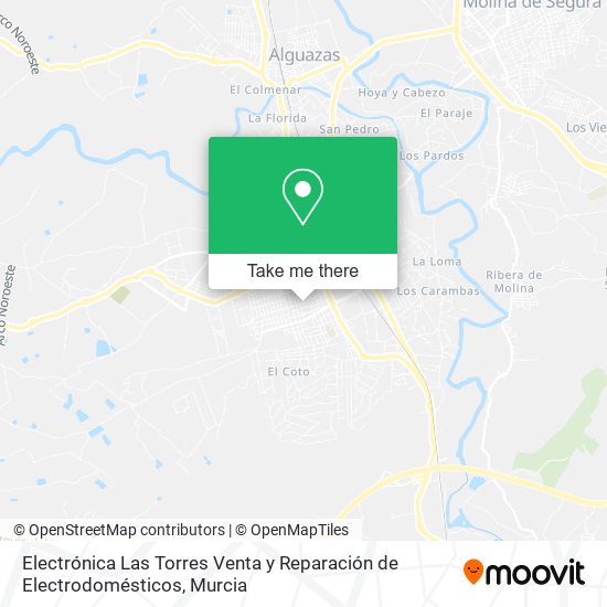 mapa Electrónica Las Torres Venta y Reparación de Electrodomésticos