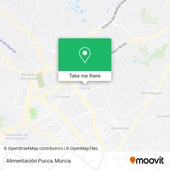 Alimentación Pucca map