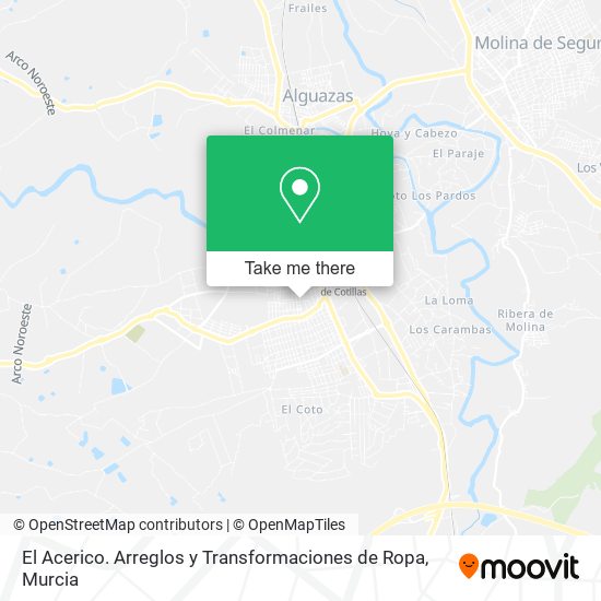 El Acerico. Arreglos y Transformaciones de Ropa map