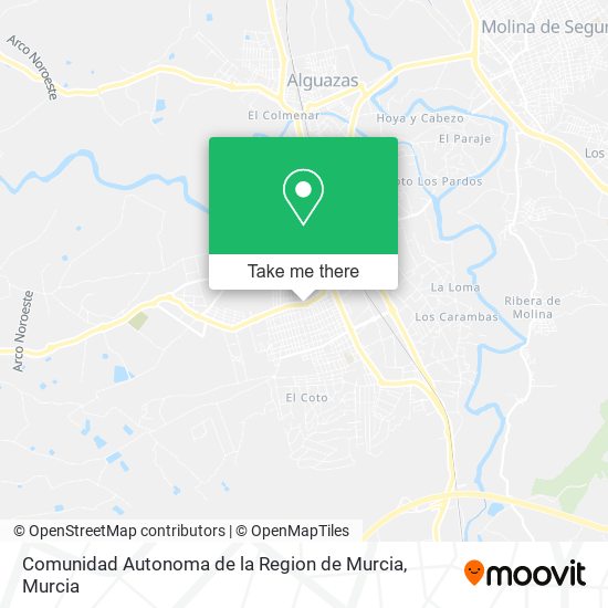 Comunidad Autonoma de la Region de Murcia map