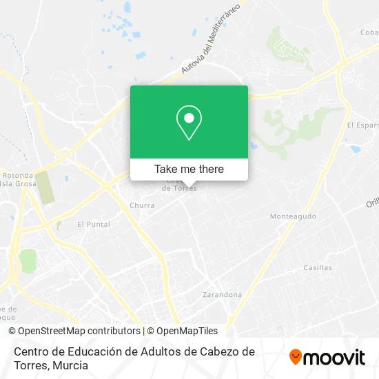 Centro de Educación de Adultos de Cabezo de Torres map