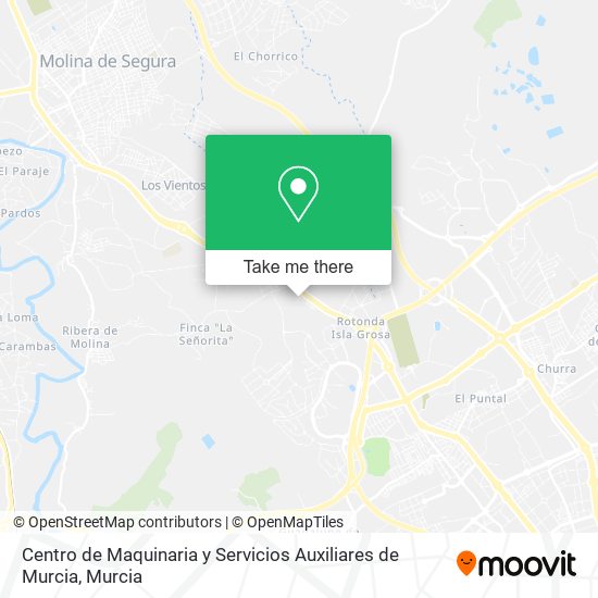 mapa Centro de Maquinaria y Servicios Auxiliares de Murcia