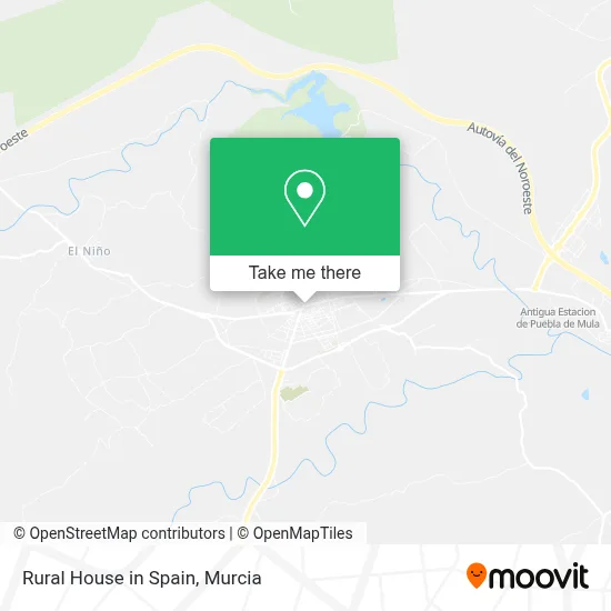 Rural House in Spain map