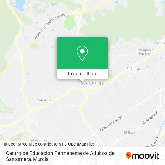 Centro de Educación Permanente de Adultos de Santomera map
