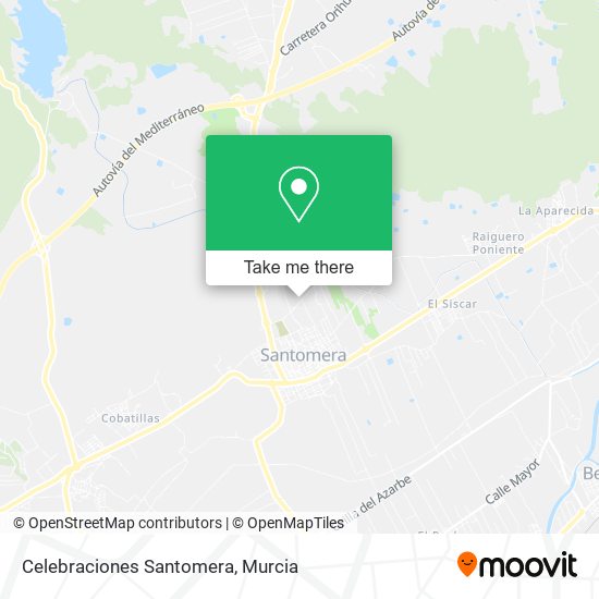 Celebraciones Santomera map