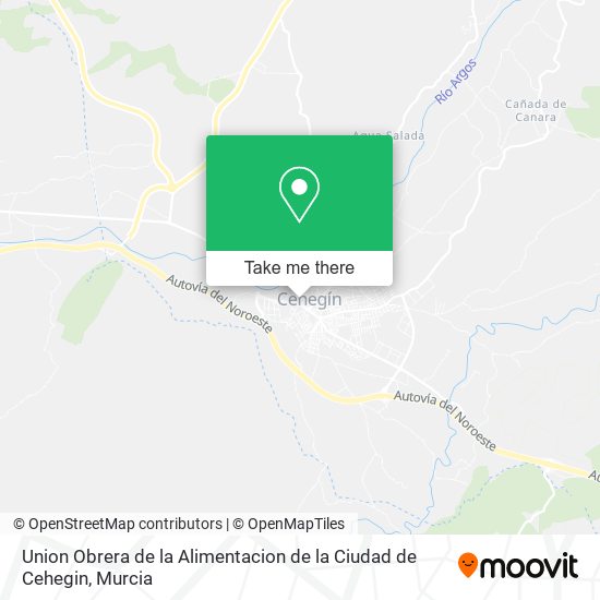 Union Obrera de la Alimentacion de la Ciudad de Cehegin map