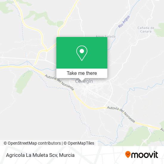 Agricola La Muleta Scv map