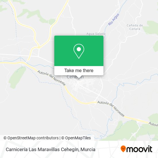 Carnicería Las Maravillas Cehegín map