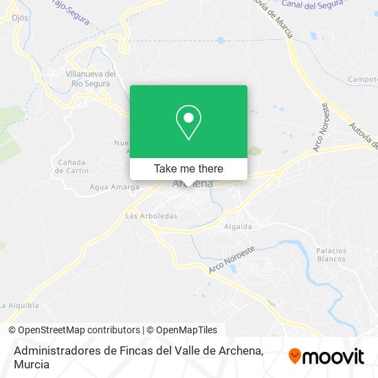 Administradores de Fincas del Valle de Archena map