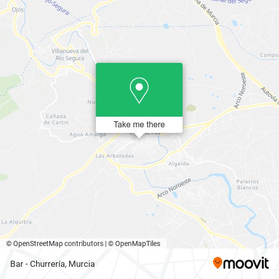 Bar - Churrería map