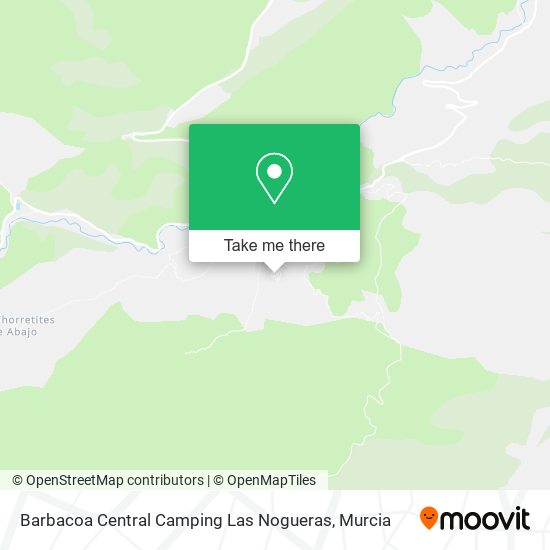 Barbacoa Central Camping Las Nogueras map