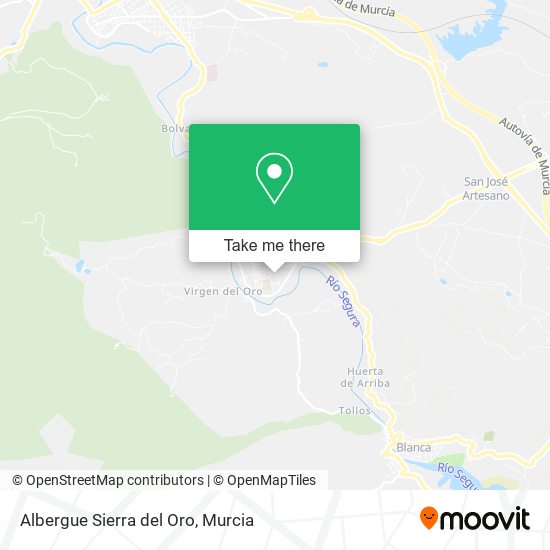 Albergue Sierra del Oro map