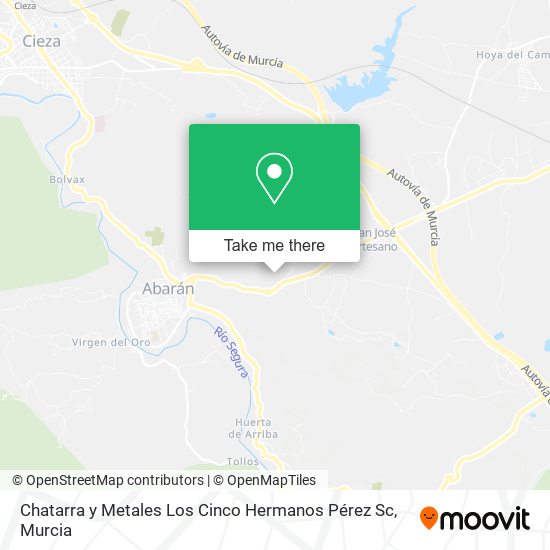 Chatarra y Metales Los Cinco Hermanos Pérez Sc map