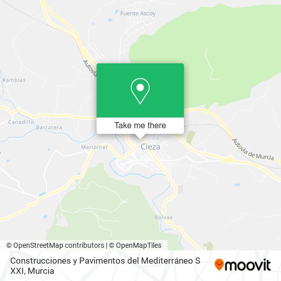 Construcciones y Pavimentos del Mediterráneo S XXI map