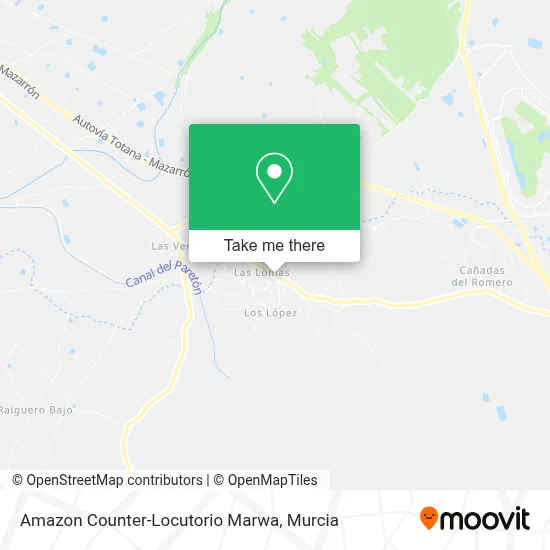 Amazon Counter-Locutorio Marwa map