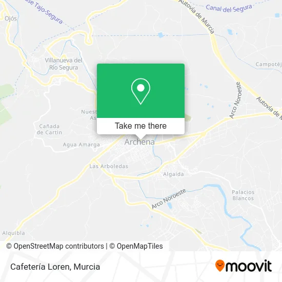 Cafetería Loren map