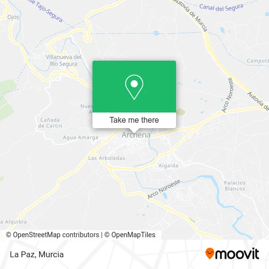La Paz map