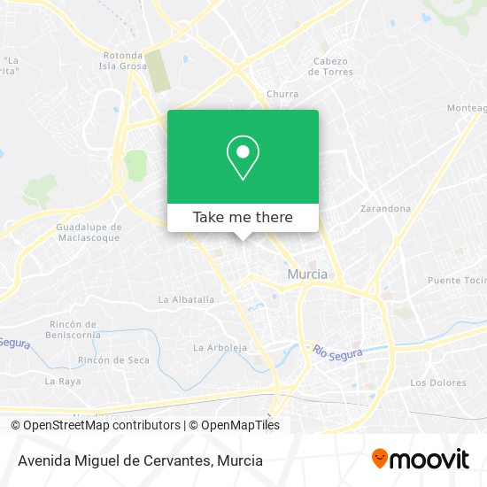 mapa Avenida Miguel de Cervantes