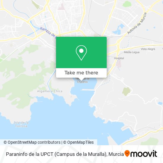 mapa Paraninfo de la UPCT (Campus de la Muralla)