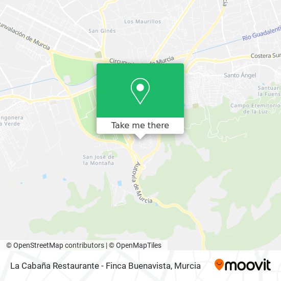 La Cabaña Restaurante - Finca Buenavista map