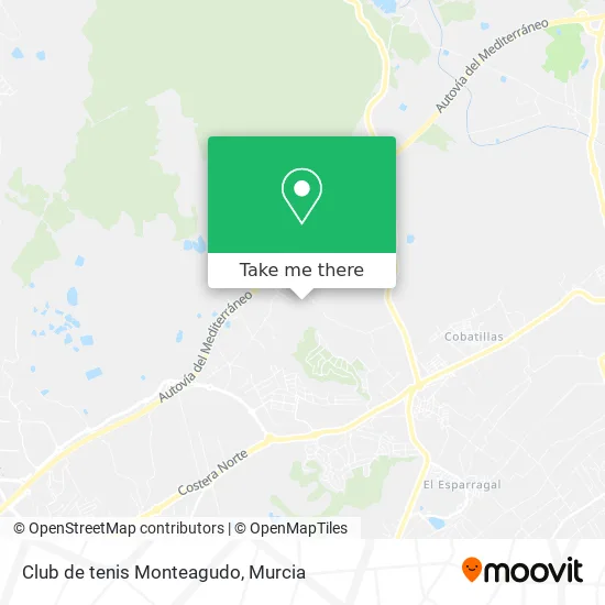 Club de tenis Monteagudo map