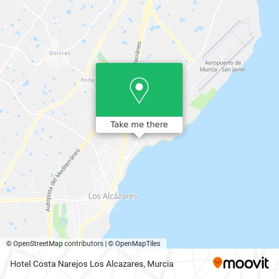 Hotel Costa Narejos Los Alcazares map