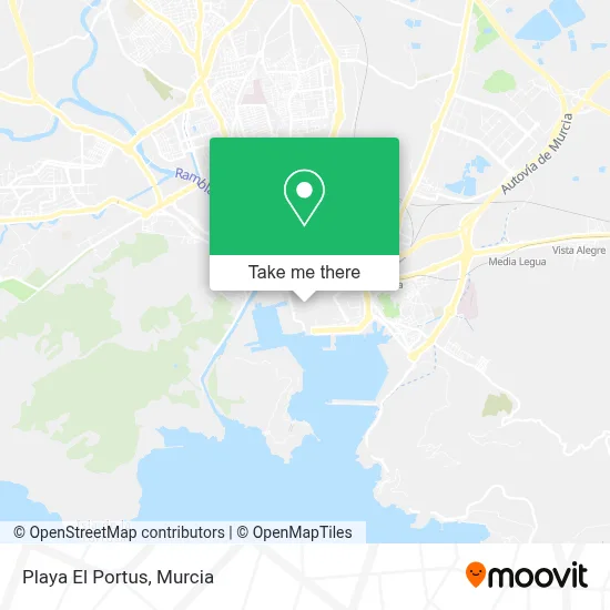 Playa El Portus map