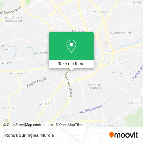 Ronda Sur Inglés map