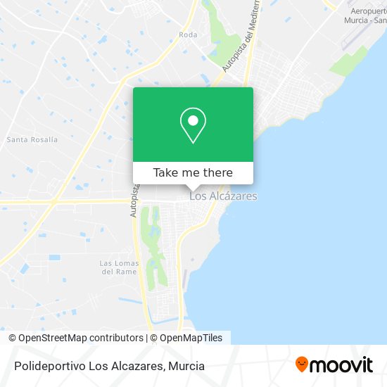 Polideportivo Los Alcazares map