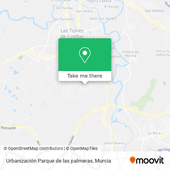 Urbanización Parque de las palmeras map