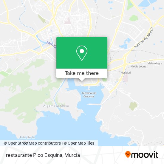 mapa restaurante Pico Esquina